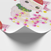 Weihnachten santa axolotl geschenkpapier (Ecke)