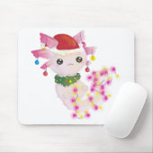 Weihnachten santa axolotl mousepad (Mit Mouse)