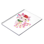 Weihnachten santa axolotl notizblock (Linke Seite)