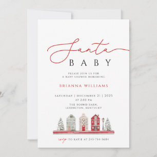 Weihnachten Santa Baby Shower xmas Einladung