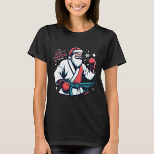 Weihnachten Santa Boxer Boxen Liebhaber Kickboxen T-Shirt