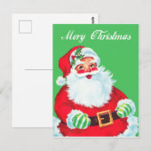 Weihnachten Santa Claus Postkarte (Vorne/Hinten)