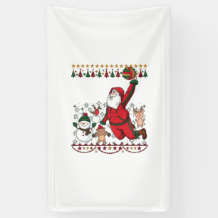 Weihnachten Santa Claus Volleyball Schneemann Rent Banner
