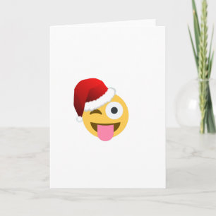 weihnachten santa claus zwinkerndes emoji
