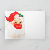 Weihnachten Santa Corona Maske Soziale Distanz Rot Karte (Innenseite)