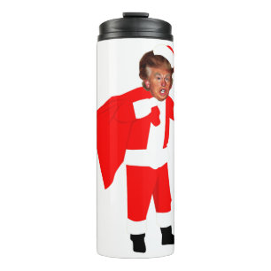weihnachten santa donald trump thermosbecher