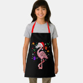 Weihnachten Santa Flamingo Lover Funny Classic Schürze (Insitu)