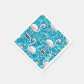 weihnachten santa flamingo serviette (Ecke)
