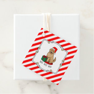 Weihnachten Santa Goldendoodle (goldrot) Hund Nied Geschenkanhänger