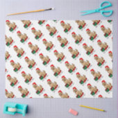 Weihnachten Santa Goldendoodle (goldrot) Hund Nied Seidenpapier (Basteln)