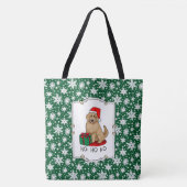 Weihnachten Santa Goldendoodle (goldrot) Hund Nied Tasche (Vorderseite)