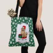 Weihnachten Santa Goldendoodle (goldrot) Hund Nied Tasche (Von Nahem)