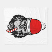 weihnachten santa gorilla fleecedecke (Vorderseite (Horizontal))