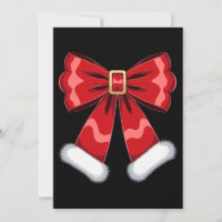 Weihnachten Santa Gürtel Schleife Rot Pelz Ornamen