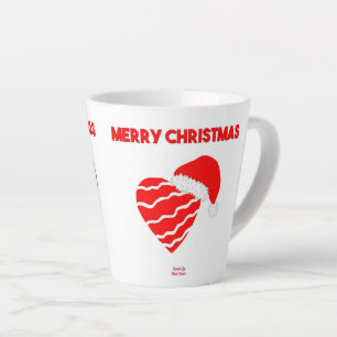 Weihnachten Santa Herz Kleine Latte Tasse