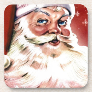 Weihnachten Santa HO Fröhliche Freude Frieden Jahr Getränkeuntersetzer