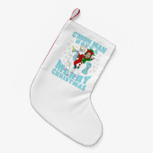 Weihnachten santa joe biden kamala harris unicorn kleiner weihnachtsstrumpf (Vorderansicht (hängend))