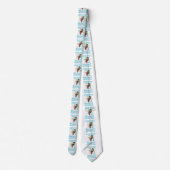 Weihnachten santa joe biden kamala harris unicorn krawatte (Rückseite)