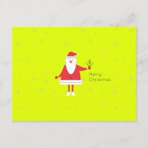 Weihnachten Santa Modern Flach Anpassbare Farbe ED