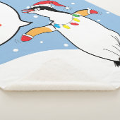 Weihnachten Santa Penguin sagt Sherpadecke (3/4)