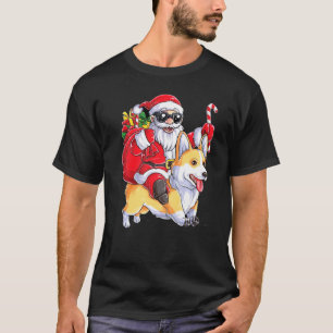 WEIHNACHTEN SANTA REITET AUF EINEM CORGI CANDY CA T-Shirt