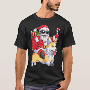 WEIHNACHTEN SANTA REITET AUF EINEM CORGI ZUCKE T-Shirt