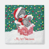 Weihnachten - Santa Teddy Bear Magnet (Vorne)