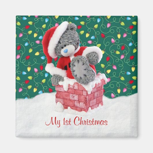 Weihnachten - Santa Teddy Bear Magnet (Vorne)