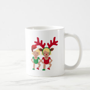 weihnachten santa zwillinge emoji kaffeetasse