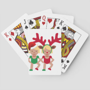 weihnachten santa zwillinge emoji spielkarten