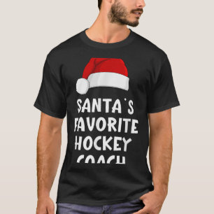 Weihnachten Santas Lieblings-Hockey-Coach Funny Xm T-Shirt