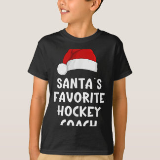 Weihnachten Santas Lieblings-Hockey-Coach Funny Xm T-Shirt