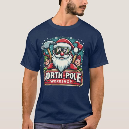 Weihnachten 🎄 Santa's Workshop 🎅 Nordpol Lapplan T-Shirt (Vorderseite)
