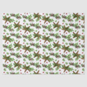 Weihnachten Sarfish Holly in Berries Seidenpapier (Vorderseite)