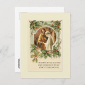 Weihnachten SAVE THE DATE Ankündigungspostkarte (Vorne/Hinten)