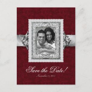 Weihnachten Save the Date Fotokarte - Hochzeit Juw Ankündigungspostkarte