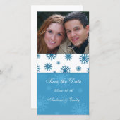 Weihnachten Save the Date Hochzeit Foto Cards (Vorne/Hinten)