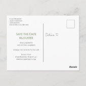 Weihnachten Save the Date Postkarte (Rückseite)