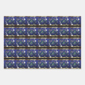 Weihnachten Schachstücke - Schneeflocken, Weihnach Geschenkpapier Set (Vorderseite 2)