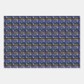 Weihnachten Schachstücke - Schneeflocken, Weihnach Geschenkpapier Set (Vorderseite)