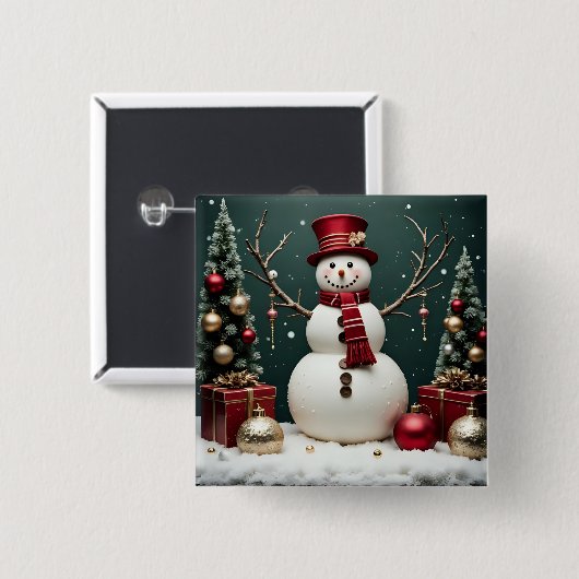 Weihnachten - Schaltfläche Button (Vorne & Hinten)