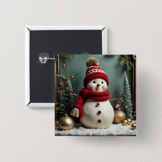 Weihnachten - Schaltfläche Button (Vorne & Hinten)