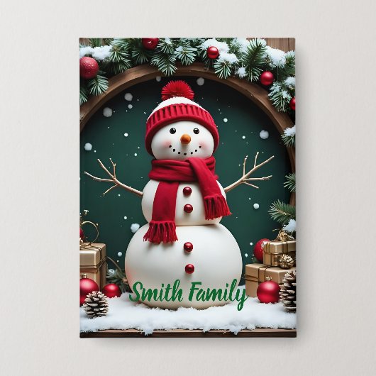 Weihnachten - Schaltfläche Button (Vorderseite)