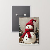 Weihnachten - Schaltfläche Button (Vorderseite/Rückseite)