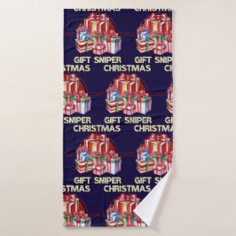 Weihnachten, Scharfschütze, Geschenk, Armee Badehandtuch