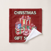 Weihnachten, Scharfschütze, Geschenk, Armee Badhandtuch Set (Waschlappen)