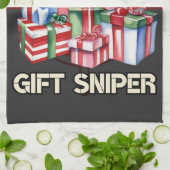 Weihnachten, Scharfschütze, Geschenk, Armee Geschirrtuch (Gefaltet)