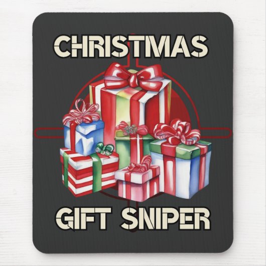 Weihnachten, Scharfschütze, Geschenk, Armee Mousepad (Vorne)