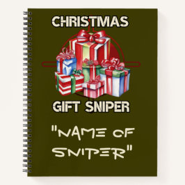 Weihnachten, Scharfschütze, Geschenk, Armee Notizblock
