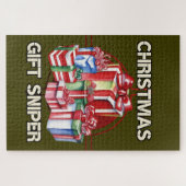 Weihnachten, Scharfschütze, Geschenk, Armee Puzzle (Horizontal)